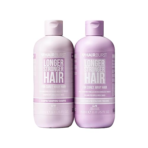 HAIR BURST Traumlocken Shampoo & Conditioner Set — Für definierte, schwungvolle Locken mit einzigartiger Formel, frei von Parabenen, Silikonen & SLS, mit Mandelöl, Aminosäuren (2x 350ml)
