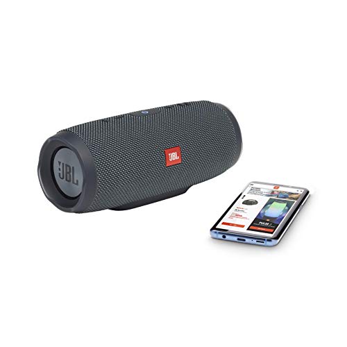 JBL Charge Essential Bluetooth Bluetooth-Lautsprecher – Wasserfeste, portable Boombox mit integrierter Powerbank – Mit nur einer Akku-Ladung bis zu 20 Stunden kabellos Musik streamen