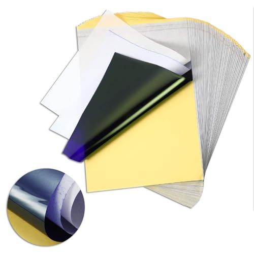 50 Blatt Tattoo Transferpapier Tattoo Papier - PEPAX 21.1 x 29.7 cm A4-Format Tattoo Stencil Papier für Tattoo Zubehör