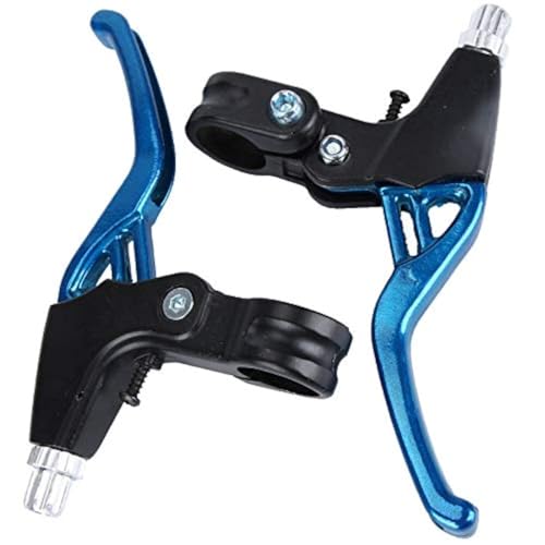 auvstar Bremshebel,Fahrrad Bremshebel Brake,Vollaluminiumlegierung Universal Fahrrad Bremsgriff Gebirgsstraßen Fahrrad Handgriff Bremse Bremshebel 2.2cm Durchmesser Fahrradteile. (Blau)