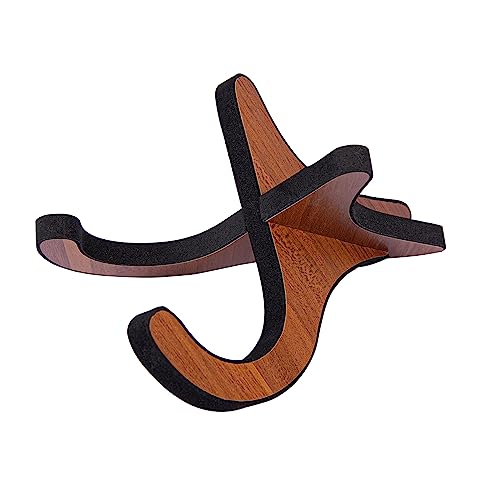 Ukulele Ständer, Ukulele Halter, Gitarrenständer, Ukulele Rack, Tragbarer Zusammenklappbarer Instrumentenständer aus Holz X-Frame-Ständer mit Schwammrand, für Ukulele,Mandoline,Violine,kleine Gitarre