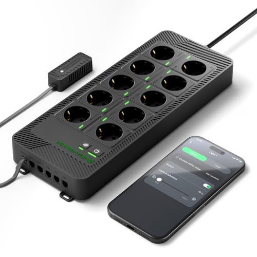 Mars Hydro iHub-Pro 10AC Power Strip Kit, 10-Fach All-in-One Growroom-Hub, WiFi-Klimasteuerung für Licht, Temperatur, Luftfeuchtigkeit & VPD