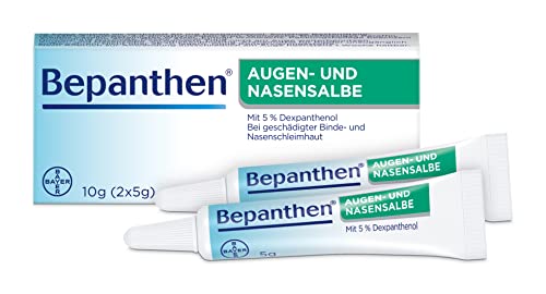Bepanthen Augen- und Nasensalbe | Wunden in der Nase | sehr trockne Augen und Hornhautverletzungen | Nr. 1 bei Wundheilung | 10g