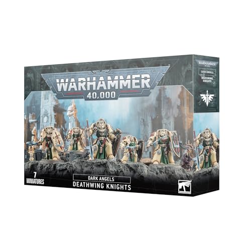 W40K : Adeptus Astartes Dark Angels - Chevaliers de la Deathwing, 10 cm x 10 cm x 2 cm, Black