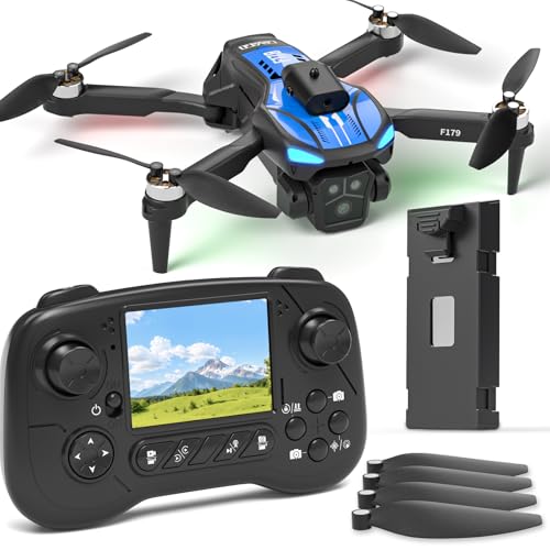 Drohne Mit 1080P-Kamera & 2,8'' LCD-Bildschirm, Hindernisvermeidung, FPV WiFi Quadrocopter, Optische Flusspositionierung, Flugbahnflug, 16 Min Flugzeit, Für Erwachsene/Anfänger