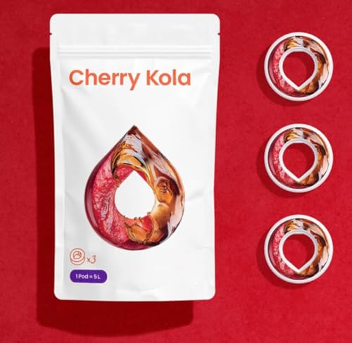 3 x Air Up Pod Original Duft Pods mit Kirsch Cola Geschmack, Zubehör für Trinkflasche, aromatisierte Pads, 0 Kalorien, kein Zucker, natürliche Aromen (Cherry-Cola)