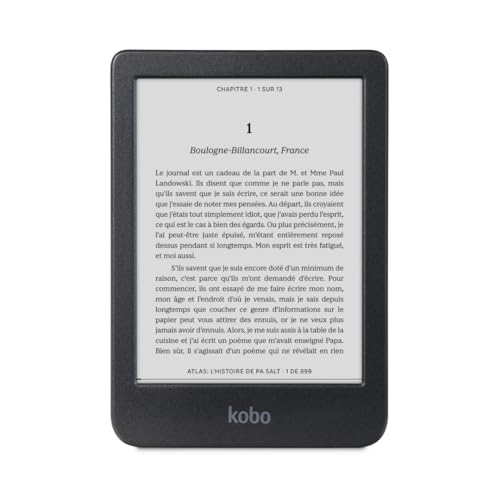 Kobo Clara BW | eReader | 15,2 cm (6 Zoll) blendfreier Touchscreen mit ComfortLight PRO | Dunkelmodus-Option | Hörbücher | wasserdicht | 16 GB Speicher | Schwarz