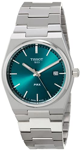 Tissot PRX Green Man Uhr nur Zeit T137.410.11.091.00 Stahl, grau, Armband