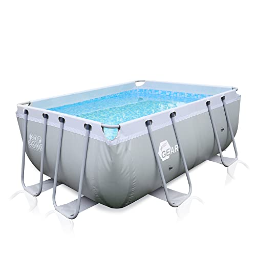 your GEAR Steel Frame Pool - div. Modelle/Größen - rund rechteckig oder quadratisch, 70-122 cm hoch Stahlrahmenpool Gartenpool Aufstellpool Schwimmbecken 300x200 300x300 400x200 Ø 366cm Ø 457cm