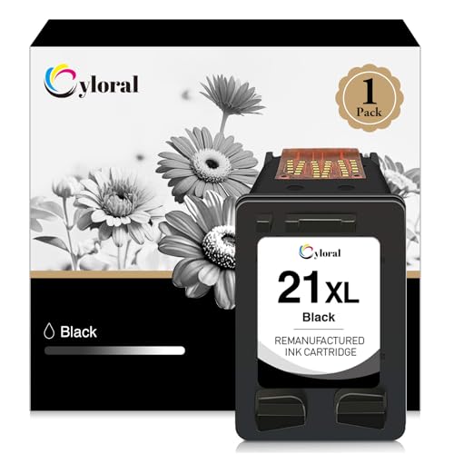 Cyloral 21 XL Schwarz Druckerpatronen Ersatz für HP 21 Druckerpatronen für HP DeskJet F2280 F380 F2180 F4180 F370 F2224 F4100 D2360 D2460 PSC 1410v 1410xi 1415 Fax 1250 3180 OfficeJet 4315 J3680 21XL