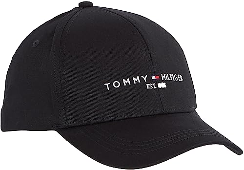 Tommy Hilfiger Herren Cap Established Basecap, Schwarz (Black), Einheitsgröße