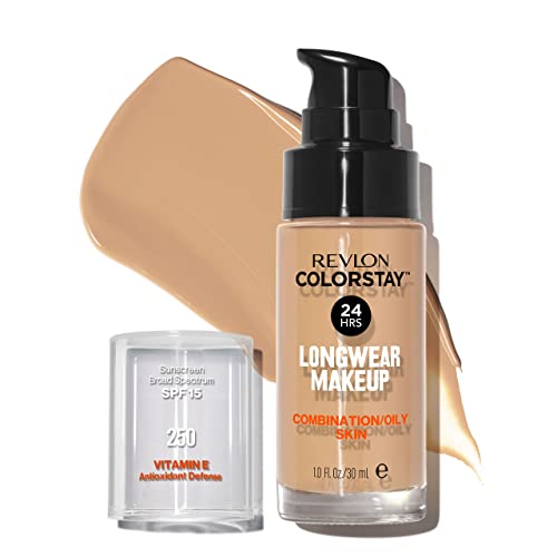 Revlon ColorStay Longwear Makeup for Combination/Oily Skin, SPF 15, 250 Fresh Beige, 30ml