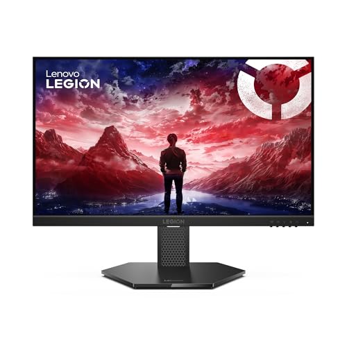 Lenovo Legion 24-10 Gaming Monitor FHD 23,8 Zoll (IPS, 240 Hz, 0,5 ms, 16:9, HDMI 2.1 - DP 1.4, AMD FreeSync Premium, VESA Adaptive Sync, VESA Montage 100 mm, Neigung/Höhe/Schwenk/Pivot Einstellung)