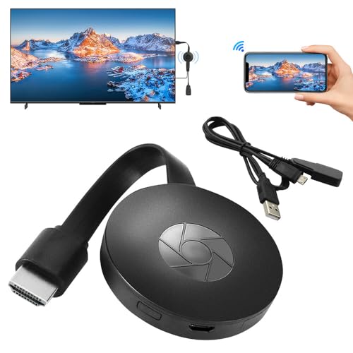 IXYHKB Wireless HDMI Dongle 4K - Miracast Display Adapter für iPhone/iPad/Android/iOS/Windows/PC zu TV/Monitor/Projektor