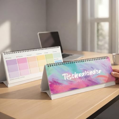 Tischkalender Schuljahr 2026/2027 quer – Wochenplaner für Schüler & Lehrer