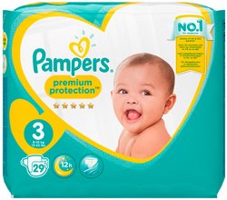 Pampers Windeln Premium Protection, Gr. 3 (6-10kg), 29 Stxfcck