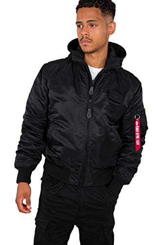 Alpha Industries MA-1 ZH Back Print Bomberjacke für Herren Black/White