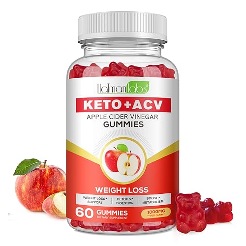 Keto Gummis zur unterstützung der gewichtsabnahme mit vitamin c, b12, b6, b9 & roter bete - 60 vegane & glutenfreie gummis zur effektiven entgiftung - köstliche acv gummis zur gewichtsabnahme