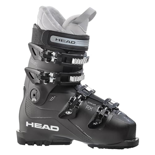 Skischuhe Head Advant Edge 65 W Black/Anth Flex 65 Damen Skistiefel Alpinskischuhe (Edge LYT MP25.0, anthrazit/schwarz)