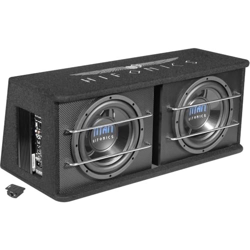 Hifonics TDA-250R Aktiv-Subwoofer für Auto, 600 W