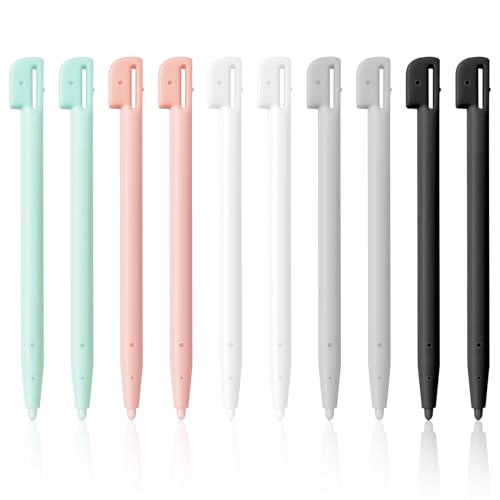 10 Stück Stift für Nintendo NDS DS 3DS Lite DSL NDSL MP5 Hochpräzise Kunststoff Eingabestift mit Langlebig und Kompatibel,zum Pen Tip Spielkonsole & Navigation Resistiver Bildschirm Zubehör