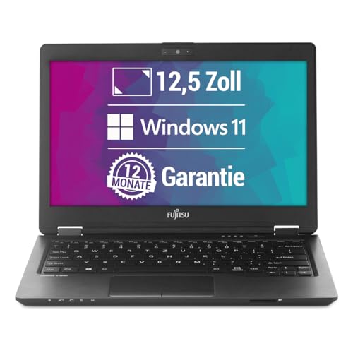 Fujitsu LifeBook U729 12,5 Zoll Full HD Laptop Intel Core i5-8265U@ bis zu 3,9 GHz 16 GB 512 GB SSD mit Windows 11 Pro & GRATIS Antiviren-Software inkl. 12 Monate Garantie