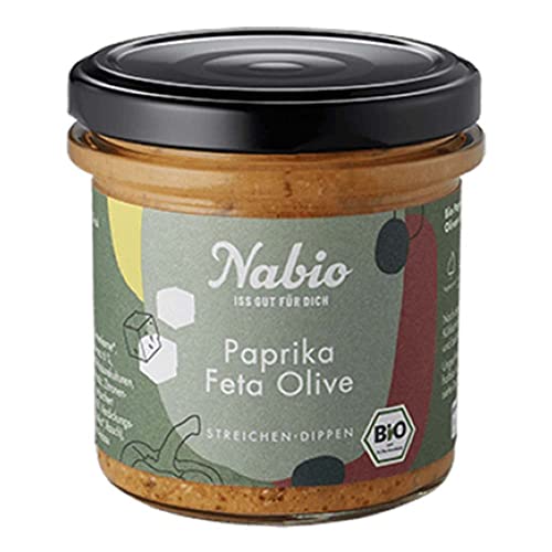 Nabio Bio Brotaufstrich Paprika-Feta & Olive, 135 g