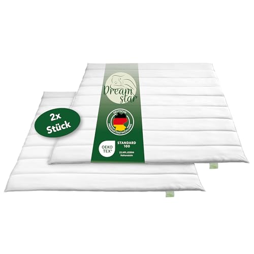 DREAMSTAR Eco 2er Set Sommer Bettdecken | leichte Steppdecken ideal für den Sommer | waschbar & trocknergeeignet | Allergiker geeignet | 100% Mikrofaser | Öko-TEX® | Sommerbettdecke | 135 x 200 cm