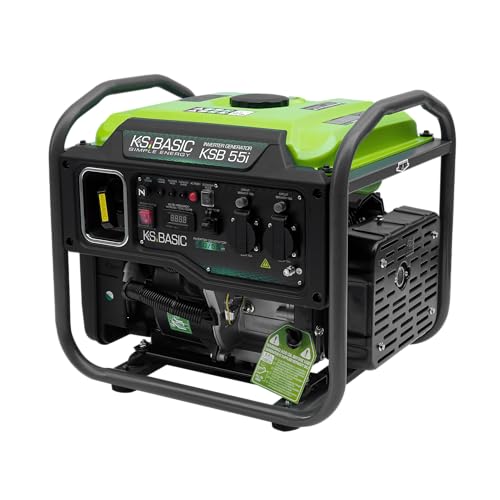 K&S BASIC 55i Inverter-Generator 5000 W,stromerzeuger Benzin, Stromaggregat