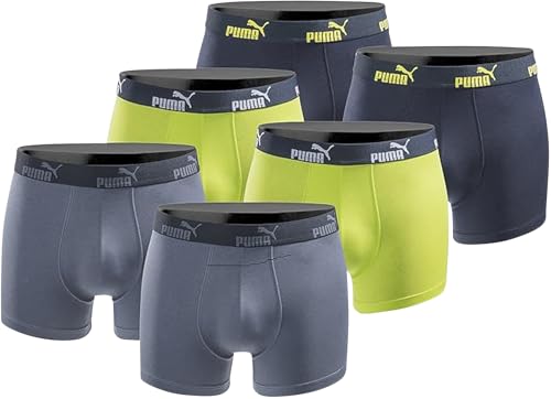 PUMA Herren Boxershorts 6er Pack Limited Edition New Lime M
