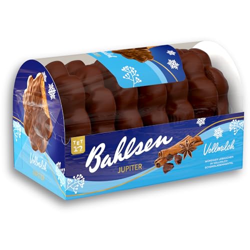 Bahlsen Jupiter Vollmilch, 200 g, Lebkuchen mit Vollmilchschokolade, Weihnachtsgebäck (1 x 200 g)