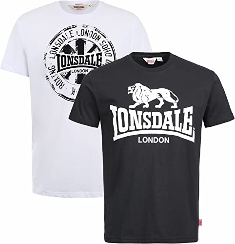 Herren T-Shirt normale Passform Doppelpack DILDAWN