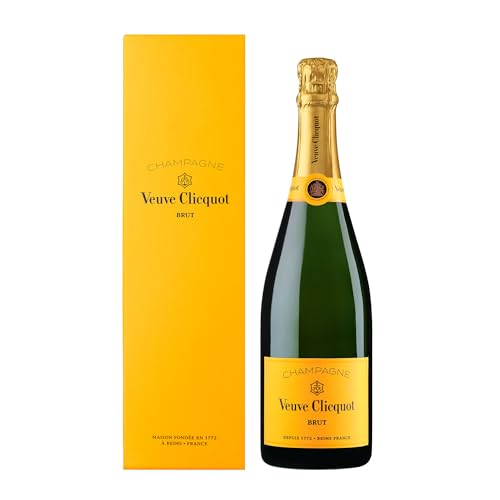Veuve Clicquot Yellow Label Brut Champagner in Geschenkverpackung, 0,75L
