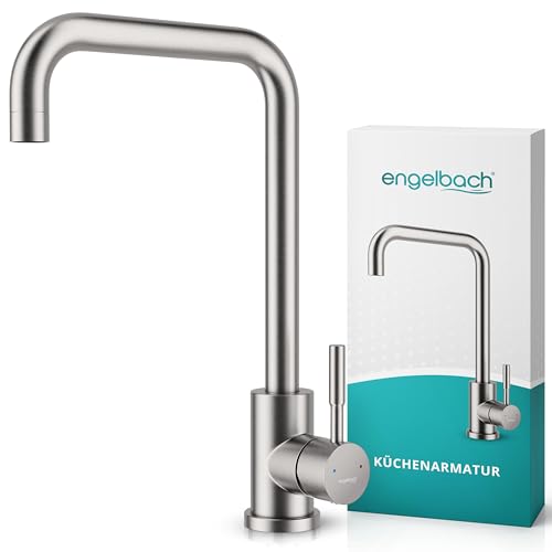 Engelbach® Wasserhahn Küche - 360° Schwenkbare Küchenarmatur, 304 Edelstahl
