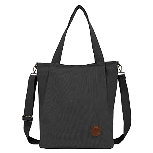 TANTOMI Shopper Tasche Damen Umhängetasche Damen Mittelgroß Gross mit ReißVerschluss,Tote Bag Groß Arbeitstasch Handtasche Schultertaschen für Arbeit Reisen Einkaufen Schule Und Alltag