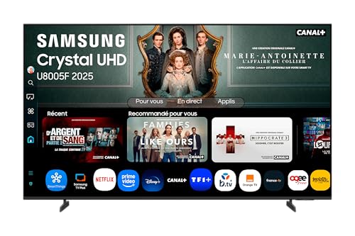 SAMSUNG TV 55 Zoll Crystal UHD U8075F 4K Smart TV, unglaubliche Farben mit Crystal Processor 4K, Hören Sie alle Lautsprecher mit Q-Symphony, Daten geschützt durch Kn...[Länderversion Spanisch]