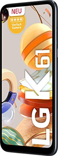 LG K61 Smartphone 128 GB (16,59 cm (6,53 Zoll) FHD+ Display, Premium 4-Fach-Kamera, MIL-STD-810G, DTS:X 3D Surround Sound) Titan