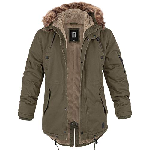 bw-online-shop Winterparka Fishtail mit Futter oliv - M