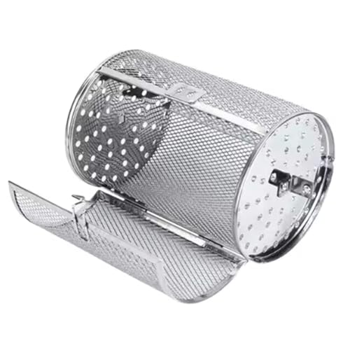 Jooehyer Edelstahl-Grill, Drehspie?ofen f¨¹r die K¨¹Che, Frittierkorb, Kaffeebohnen-Grillk?fig, Trommelgestell, Zubeh?r f¨¹r HEI?luftfritteusen