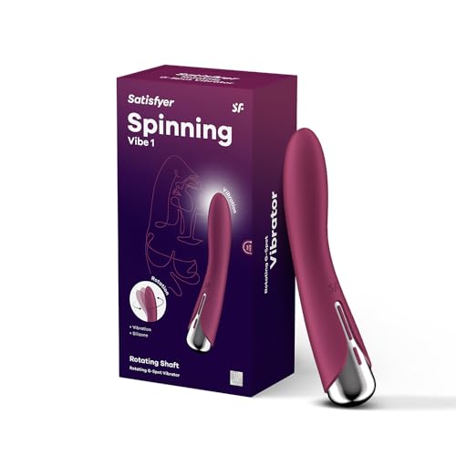 Satisfyer Spinning Vibe 1 G-Punkt-Vibrator | 12 Vibrations- und 5 Rotationsprogramme | Sex-Spielzeug für Frauen | Erotisches Sex-Toy mit rotierendem Kopf | Wasserdicht (IPX7) | Beere