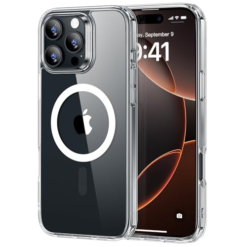 ESR für iPhone 16 Pro Max Hülle, Kompatibel mit MagSafe, Stoßfester Militärnorm Schutzhülle, Vergilbungsbeständig, Kratzfeste Rückseite, Magnetisches HandyHülle für iPhone 16 Pro Max Case, Klar