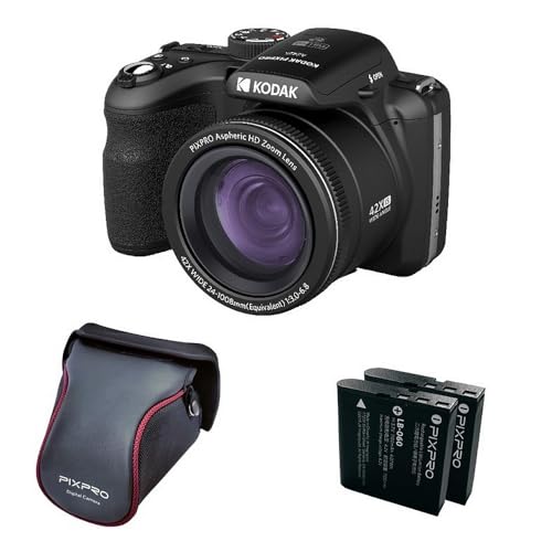 KODAK Pixpro Astro Zoom AZ425 - Digitale Bridge-Kamera, 42X optischer Zoom, 24 mm Weitwinkel, 20 Megapixel, 3-Zoll-LCD, Full HD 1080p Video, Li-Ionen-Akku - Weiß