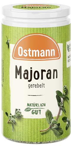 Ostmann Gewürze - Majoran gerebelt | Zum Würzen von Eintöpfen und Kartoffelgerichten | 7,5 g in Streudose