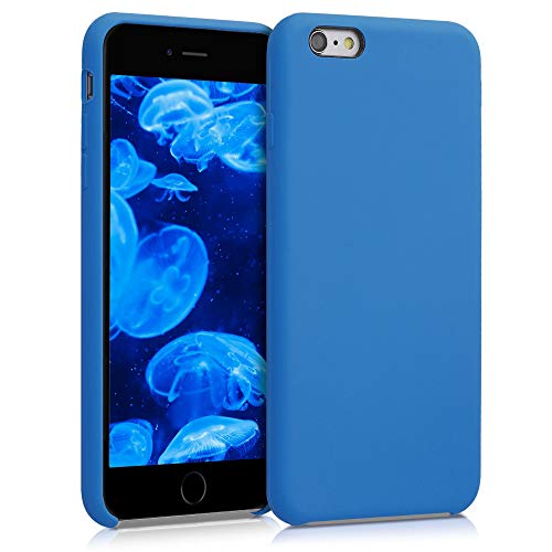 kwmobile Handyhülle für Apple iPhone 6 Plus / 6S Plus Hülle - Case Silikon - Kabelloses Laden - Schutzhülle Cover in Sea Breeze