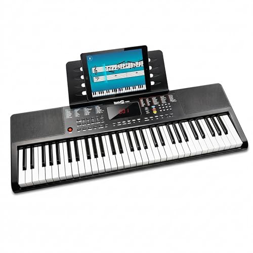 RockJam 61 Key Compact LED Keyboard Piano