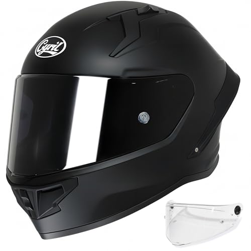 Motorradhelm Integralhelme für Erwachsene, Vollvisierhelm für Erwachsene mit getöntem und klarem Visier, ECE-zertifizierter Motorradhelm für Männer und Frauen