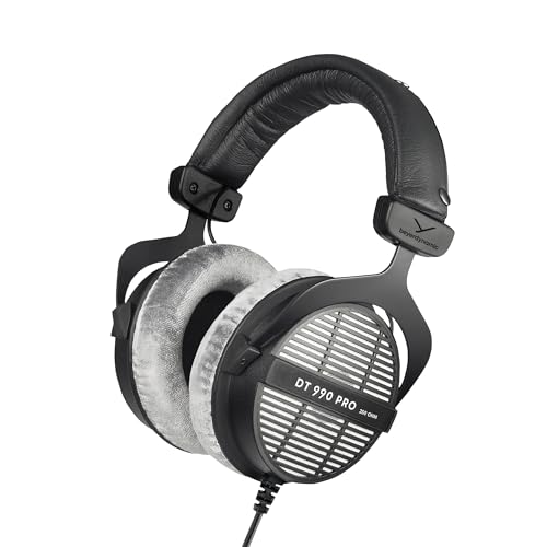 beyerdynamic DT 990 PRO einseitig kabelgebundener Over-Ear-Studiokopfhörer für Mixing, Mastering und Editing mit 250 Ohm. Handmade in Germany