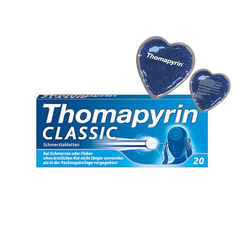 Set mit THOMAPYRIN CLASSIC Schmerztabletten (20St) + Kühlherzen
