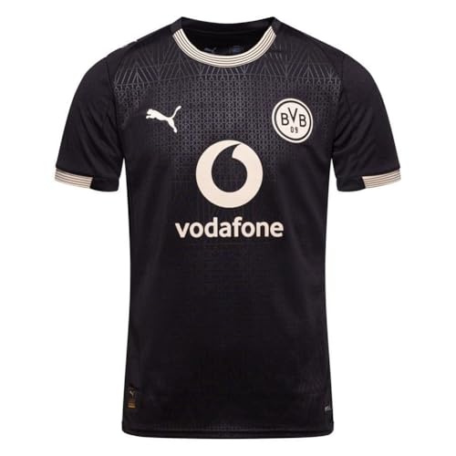 PUMA BVB Borussia Dortmund 100 Jahre Rote Erde Special Trikot Jersey (DE/NL/SE/PL, Alphanumerisch, L, Regular, Regular, Black)