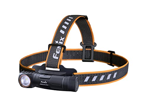 Fenix HM61R V2.0 LED Outdoor Stirnlampe, 1600 Lumen, 162m Reichweite, Jogging Stirnlampe, Aufladbare Multifunktions Stirnlampe, Rotes und weißes Licht Dual Lichtquelle